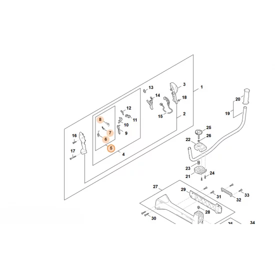 STIHL  Zestaw elementów mocujących FA03 007 1300